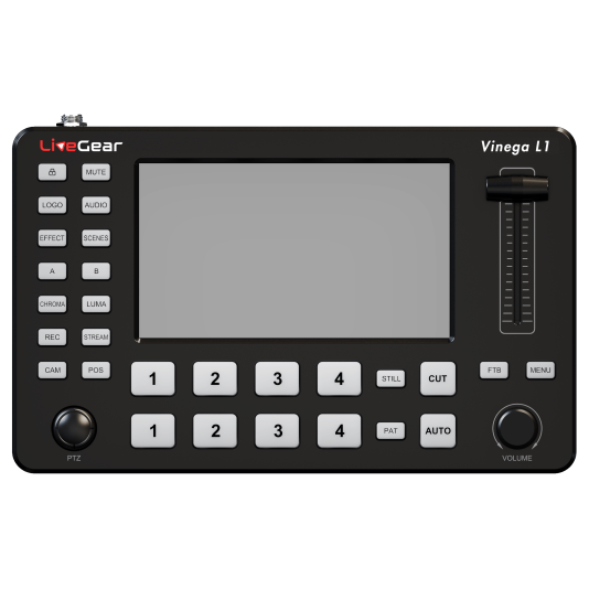 LiveGear Vinega L1 4-CH HDMI Video Switcher Recording Streaming PTZ Controller