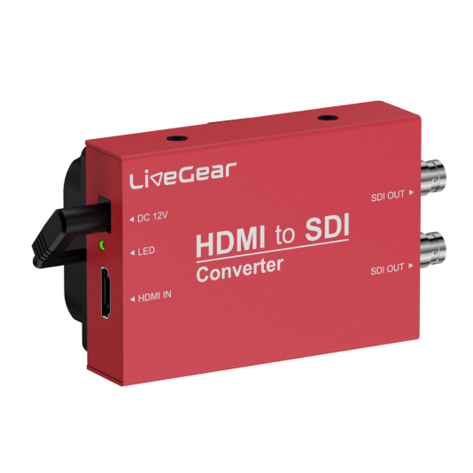 LiveGear 3G HDMI to SDI Mini Broadcast Converter With F970 Battery Plate