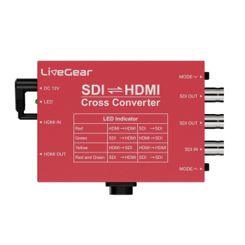 LiveGear 3G HDMI/SDI Cross Broadcast Converter With F970 Battery Plate