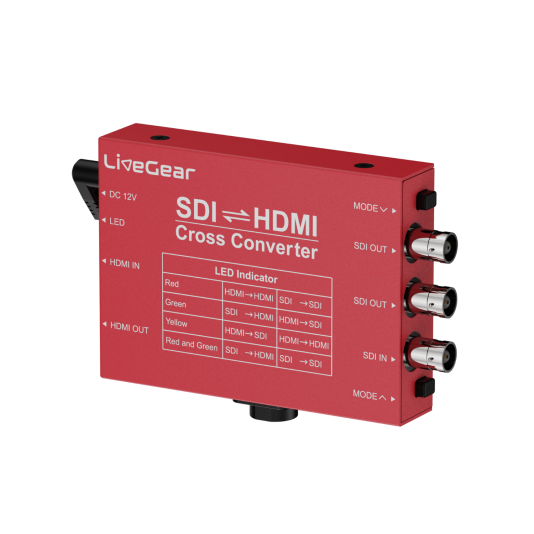 LiveGear 3G HDMI/SDI Cross Broadcast Converter With F970 Battery Plate