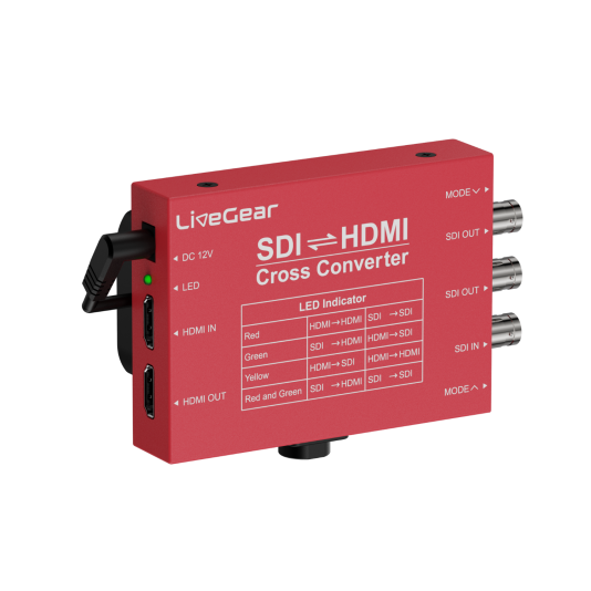 LiveGear 3G HDMI/SDI Cross Broadcast Converter With F970 Battery Plate