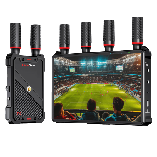 LiveGear WL083P Wireless HD Video Transmitter Portable 7" Display Receiver 400m