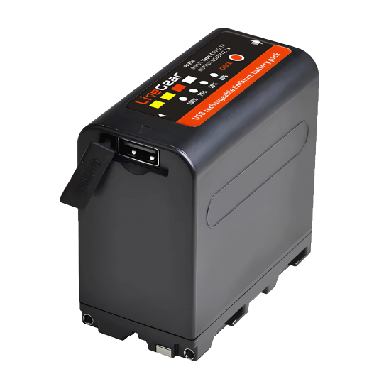 LiveGear NPF980 Battery Replacement 7800mAh USB Input Output