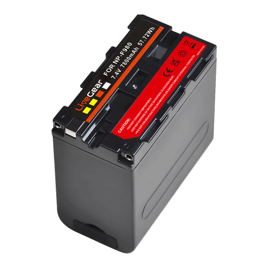 LiveGear NPF980 Battery Replacement 7800mAh USB Input Output