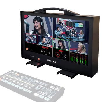 LiveGear Flycase 18.5-inch IPS HD Monitor Display and Rear Storage Space