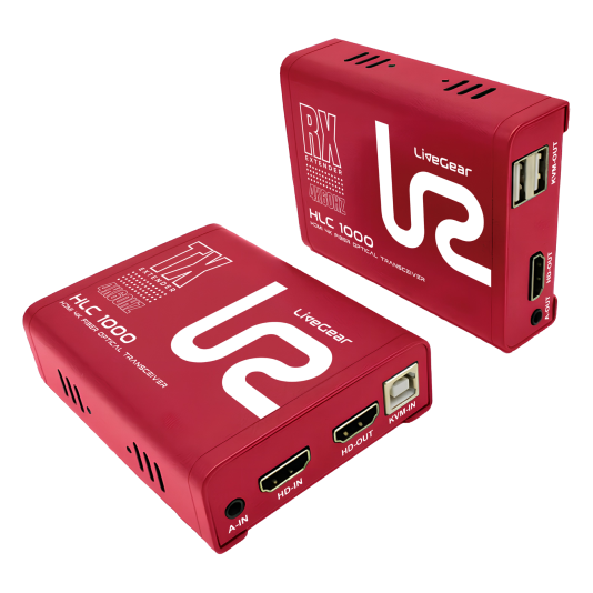 LiveGear HLC1000 HDMI 4K60Hz LC Fiber Optic Extender 10KM