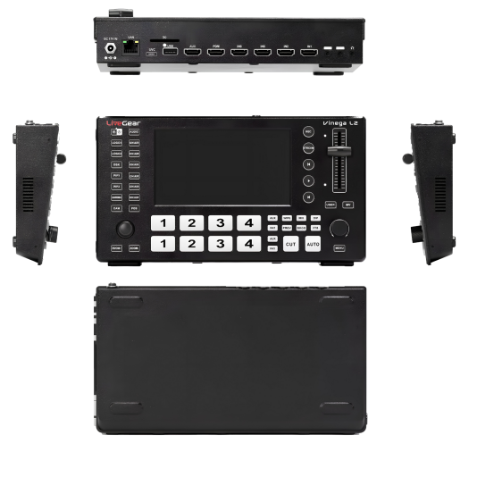 LiveGear Vinega L2 HDMI 5CH 5.5 Inch Video Switcher Recording Streaming PTZ Controller