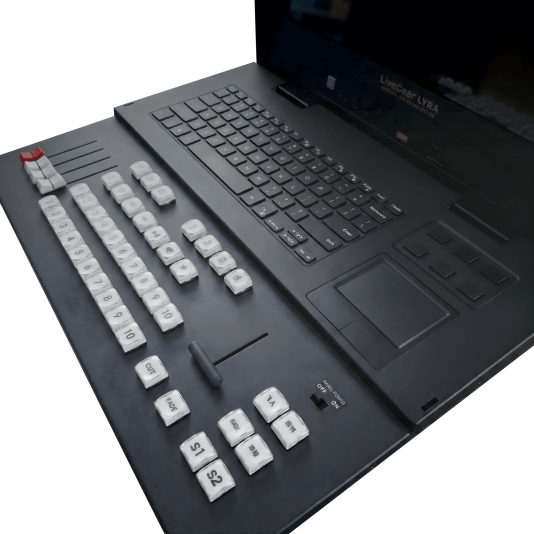 LiveGear Lyra Ultimate All in One PC Broadcasting for Vmix, Obs, Resolume Dedicated 18.5 inch IPS Monitor &amp; Keyboard Midi