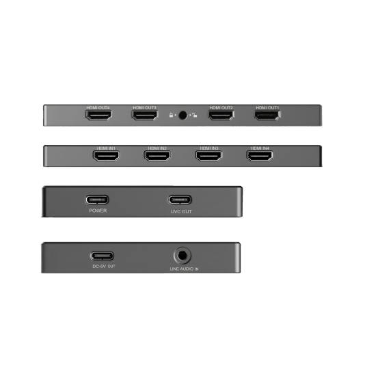 LiveGear CAPLINK VC114 LOOP 4K 4CH HDMI Capture 4K60HZ Loop Out USB3.2 Thunderbolt