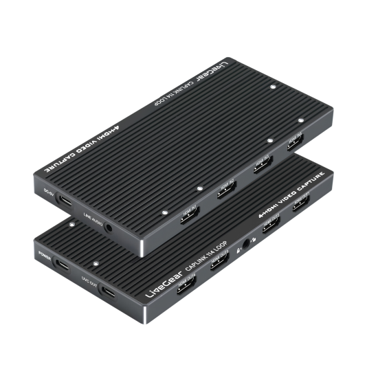 LiveGear CAPLINK VC114 LOOP 4K 4CH HDMI Capture 4K60HZ Loop Out USB3.2 Thunderbolt