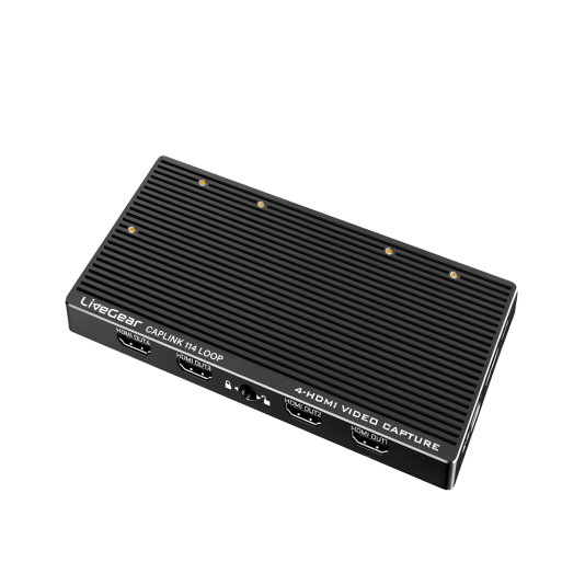 LiveGear CAPLINK VC114 LOOP 4K 4CH HDMI Capture 4K60HZ Loop Out USB3.2 Thunderbolt
