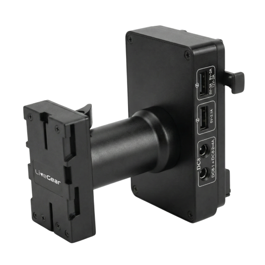 V-Mount to BP-U Series Battery Adapter Plate with Multiple Outputs