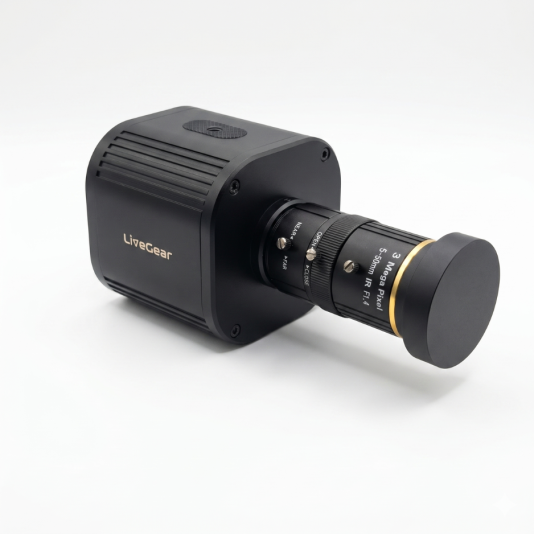 LiveGear C1-400 4K 60fps Industrial Camera with 5-50mm Manual Lens