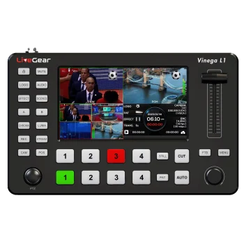 LiveGear Vinega L1 4-CH HDMI Video Switcher Recording Streaming PTZ Controller