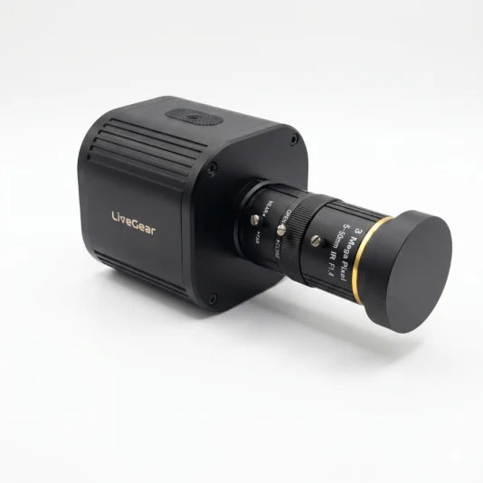 LiveGear C1-400 4K 60fps Industrial Camera with 5-50mm Manual Lens
