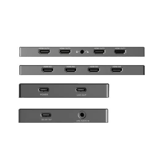 LiveGear CAPLINK VC124 LOOP 4K 4CH HDMI Capture 4K60HZ Loop Out USB3.2 Thunderbolt